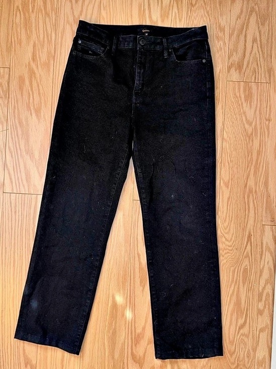 Quince Denim - Quince Bella Stretch Straight Jeans Straight Leg Jeans in Black Waist 29